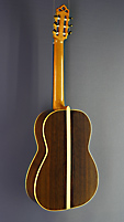 S&ouml;ren Lischke Classical Guitar built in 2017 with spruce top and back and sides made of rosewood, scale 65 cm, back view