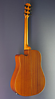 James Neligan Lismore Steelstring, Dreadnought Form, Fichte, Mahagoni, Pickup, R&uuml;ckansicht