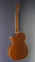 Samick SGW Steelstring OM Form, massive Fichte oder Zeder, Mahagoni, Cutaway, Pickup, sunburst lackiert, R&uuml;ckansicht